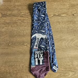 Home Improvement Tie Just Fix It Tool Time Binford Tools Mens Necktie